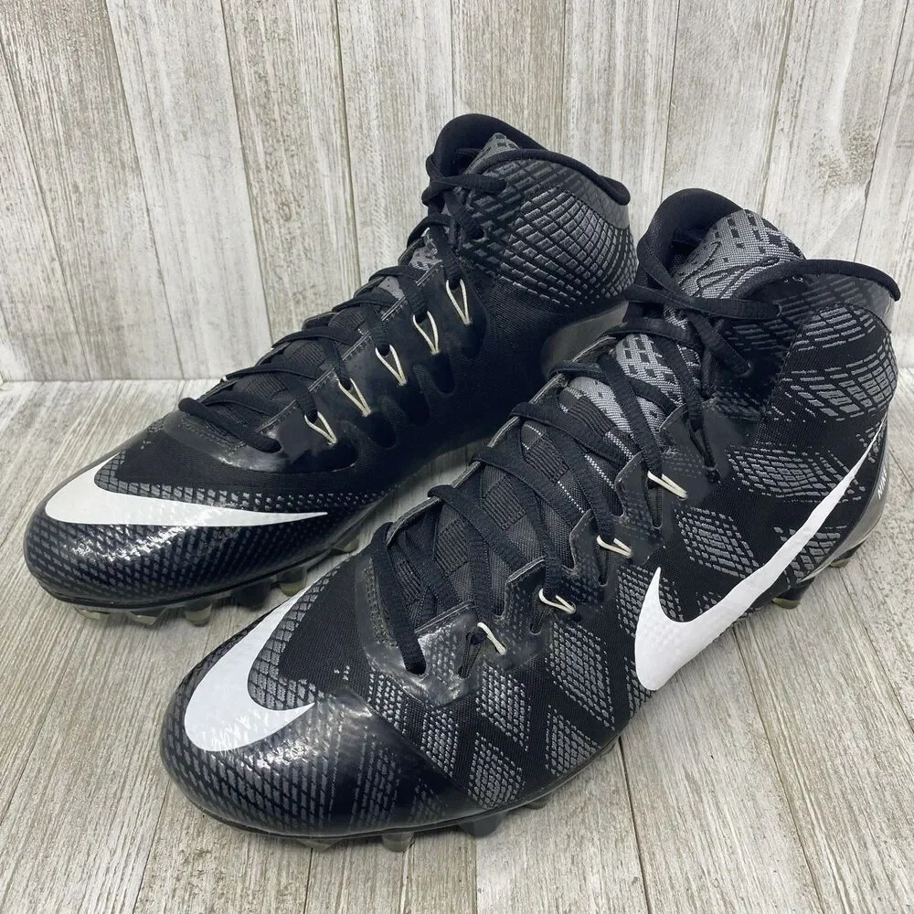 Nike CJ3 Flyweave Elite TD Calvin Johnson Football Cleats 725226-010 Men 10 NFL - Picture 2 of 10